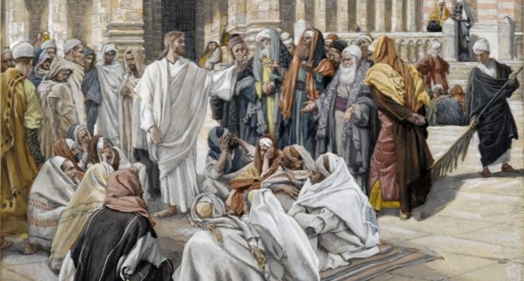 Méditations sur l'Evangile du Jour ANNEE A - Page 4 Brooklyn_museum_-_the_pharisees_question_jesus_les_pharisiens_questionnent_jésus_-_james_tissot